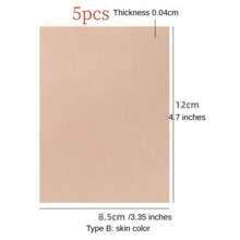 5/10 件可自由剪裁纹身遮盖贴，防水防汗贴纸贴片，超薄纹身疤痕和胎记贴片，适合浅肤色的纹身遮盖胶带 - 杏色 - 查看 11