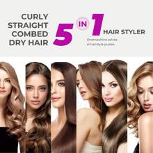 UKLISS 5 in 1-Elektro-Haartrockner,1000W Warmluftbürste Hot Ionen-Haarpflegee,Fönbürste Rundbürste Heißluftbürste Haarstyler,Halloween Weihnachtsgeschenke