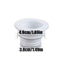 4pcs Sewer Pipe Sealing Ring Connector, Kitchen Pipe Sewer Washing Machine Drain, Anti-Odor Silicone Floor Drain Sealing Plug - Multicolor - View 3