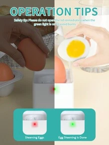 PANCERKA Rapid Egg Cooker, Electric Egg Cooker, Soft, Medium, Hard Boiled Egg With Auto Shut Off Feature