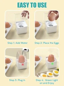 PANCERKA Rapid Egg Cooker, Electric Egg Cooker, Soft, Medium, Hard Boiled Egg With Auto Shut Off Feature