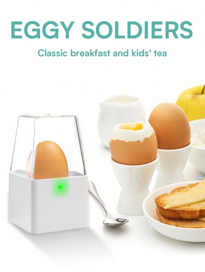 PANCERKA Cocedor rápido de huevos, cocedor eléctrico de huevos con función de apagado automático para huevos blandos, medios o duros