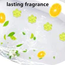 1 件带花朵图案的马桶清洁剂凝胶印章，6 种香味选择，浴室清洁用品，多功能凝胶，用于除臭、清洁、消毒和芳香（包括清洁凝胶印章和推杆）