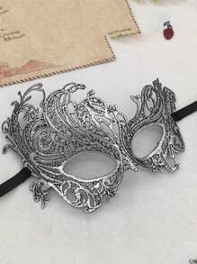 1 pezzo Maschera per il viso con metà viso in pizzo e motivo fenice, mascherata per adulti per feste, costumi di Ognissanti, lingerie sexy, maschera per gli occhi per San Valentino