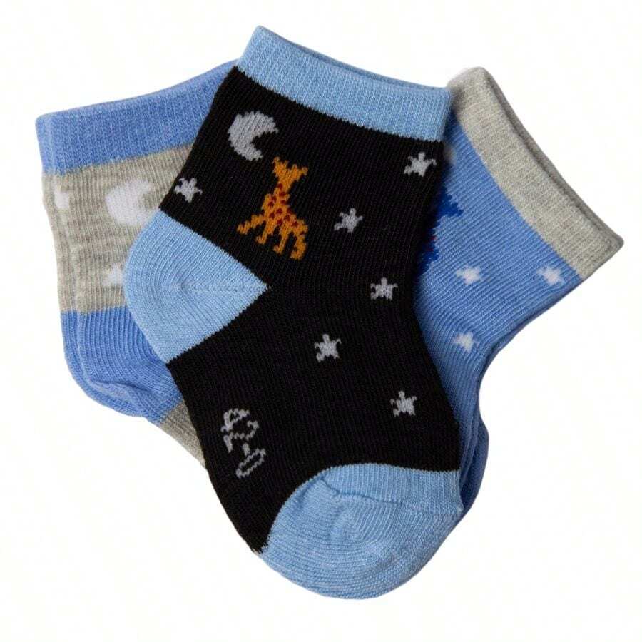 Kit 9 Pairs Of Children's Socks For Boys - 彩色 - 查看 1