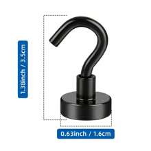 2/3/4/6/8/12/18/25/30 chiếc Móc từ tính, Móc chữ S nam châm du ngoạn chịu lực mạnh 25Lbs dùng cho văn phòng, lò nướng, nhà bếp, nhà để xe, nơi làm việc và treo đồ, v.v. - Nhiều màu - Xem 3