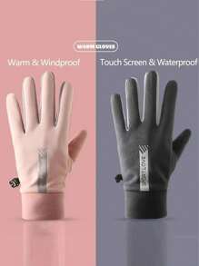 Waterproof Touchscreen Anti-Slip Thermal Gloves, Suitable For Men & Women For Cycling, Hiking, Running In Cold Weather,Winter Hand Warmers