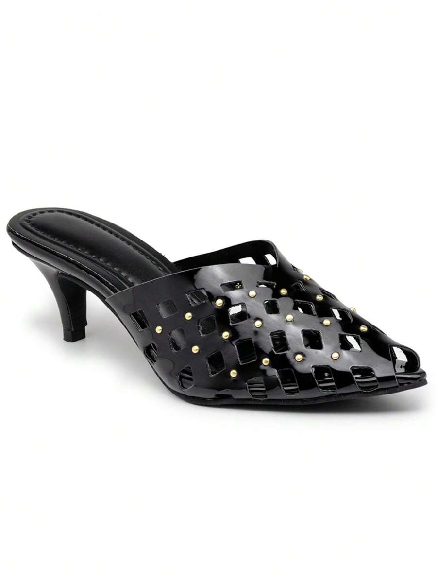 Women's Slingback Mule Clogs Launched By Flor Da Pele! - Black - View 1