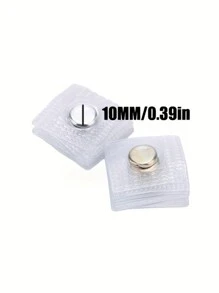 1/3/5/8/10pairs Metal Invisible Magnetic Snap Buttons, Easy To Use Sewing Accessories, PVC Hidden Purse Closure Fastener Snaps For Handbag Clothing Clasp DIY Craft Sewing Tools For Clothes, Bags, And Crafts Strong Hold, Compact Size, And Corrosion Resistant - Multicolor - View 6
