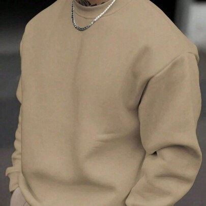 Moletom Careca Sem Capuz Algodão Flanelado Promoção Sem Estampa Dia Dos Pais