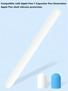 1pc Apple Pencil 1 Capacitive Pen Silicone Protective Cover (With 2 Pen Covers)