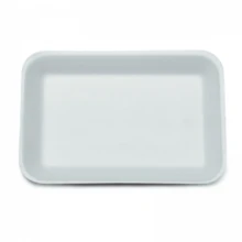 Bandeja de Isopor Branca Modelo B4 27,5x15x2,9cm TOTALPLAST COM 100 unidades, Promoção da - Branco - Visão 1