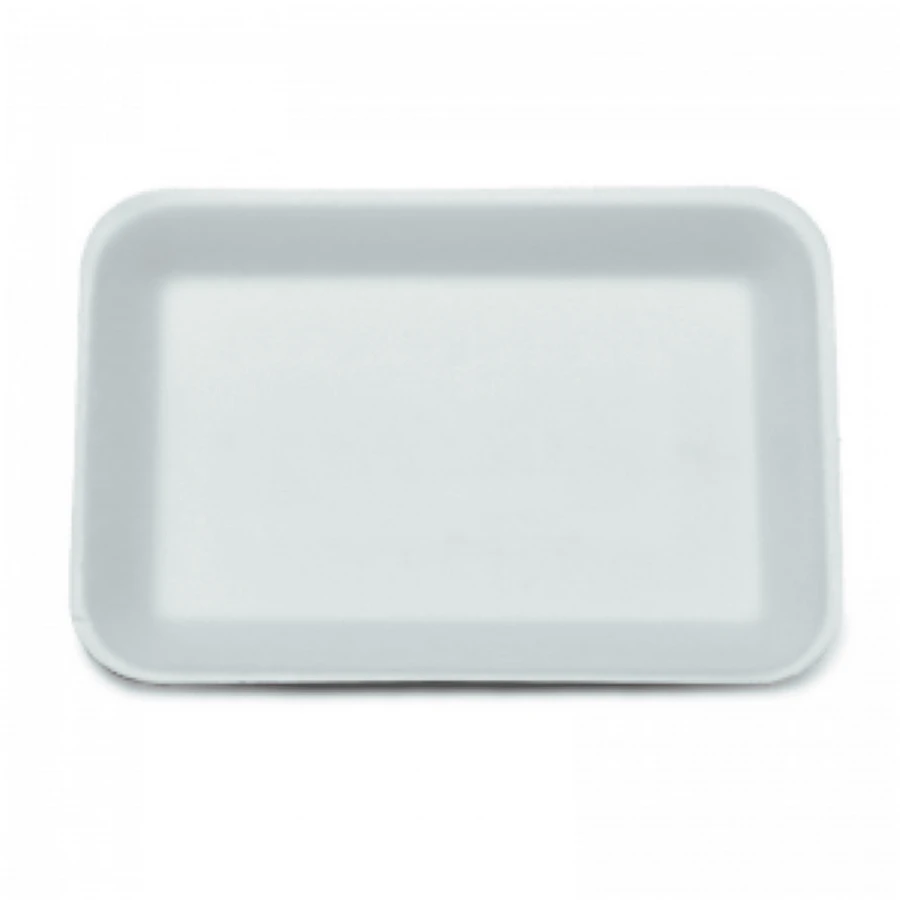 Bandeja de Isopor Branca Modelo B4 27,5x15x2,9cm TOTALPLAST COM 100 unidades, Promoção da - Branco - Visão 1