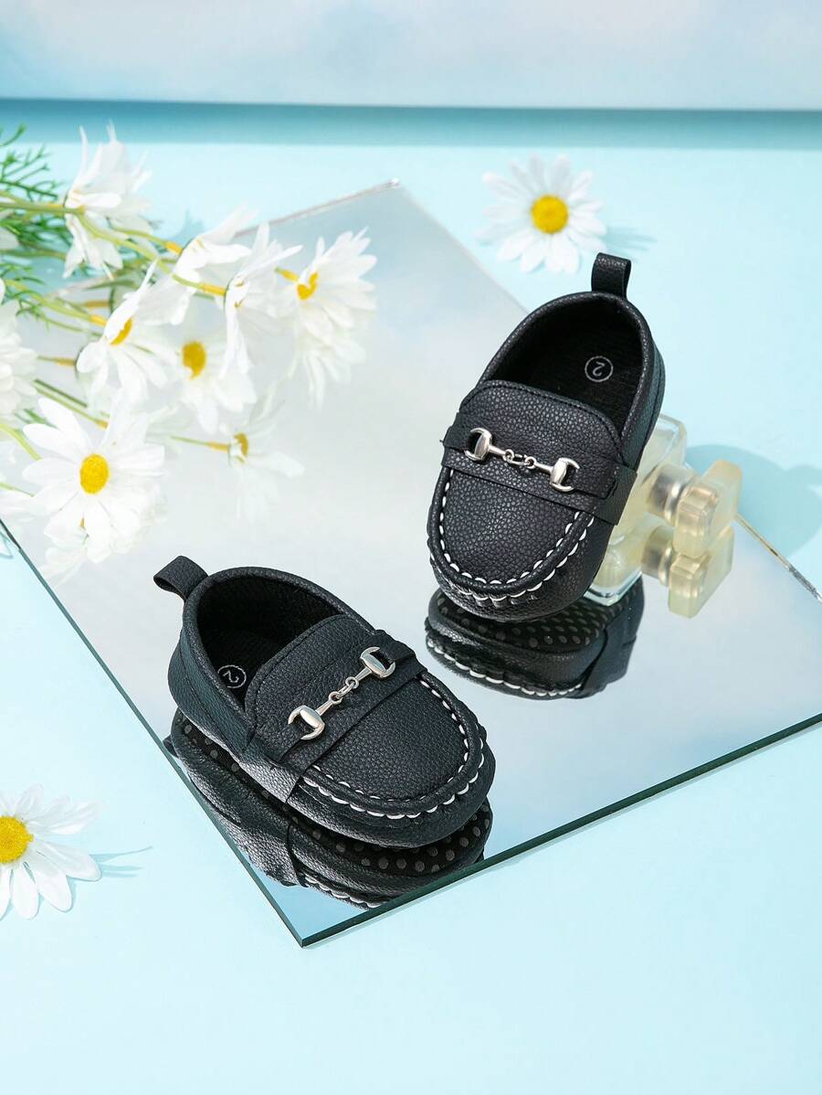 Sapatos Infantis de Deslizar de Sola Macia Casual para as 4 Estações, Sapatos para Caminhar de Bebê de 0-1 Anos de Idade