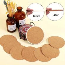 10pcs Cork Coasters For Diamond Painting, 3.5 Inches (Thick: 0.078") And 3.5 Inches (Thick: 0.039") Adhesive Cork Sheets For DIY Diamond Art Coaster, Blank Cork Pads For Adults' Craft Accessoriescraft Kit,Arts And Crafts Kids,Diy Kit - Multicolor - View 6