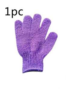 4/2/1pc Random Color Revitalizing Exfoliating Bath Gloves - Double Texture Gloves For Deep Cleansing & Polishing - Ideal For Spas, Massages & Body Scrubs - Soft & Durable Bathing Accessories