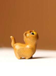 Affascinante figurina di gattino in legno - decorazione per la casa in legno lavorato a mano, idea regalo perfetta Figurina di gatto Accessori per gatti