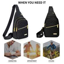 SHEIN X Milania Crossbody Small Sling Backpack Sling Bag For Women Men, Chest Bag Daypack Crossbody For Travel Sport Running Hiking