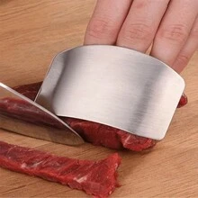 Protector de dedos para cortar verduras, protector de dedos de cocina - Plateado - Ver 6