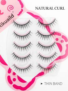 5 Pairs Faux Mink Eyelashes Natural Wispy Soft False Lashes Ultra-Light Daily Eyelashes Natural Look Realistic Lashes - Natural Lashes - View 6