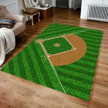 Baseball Rug For Bedroom Non Slip Sports Rug,Rugs For Bedroom Living Room Baseball Room Decor