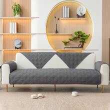 1pc Solid Color Waterproof Slipcover, Anti-Slip Pet Sofa Protector, Furniture Cover For Bedroom, Office, Living Room, Home Decor (Sold Individually, Armrests And Backrests Need To Be Purchased Separately)