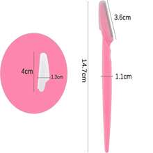 12 Blades Eyebrow & Face Razor Facial Hair Removal Trimmer Dermaplaning - 彩色 - 查看 4