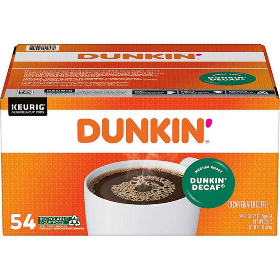 Donuts Decaf Coffee K-Cups, Medium Roast, 54 Ct. - Màu Cam san hô - Xem 1