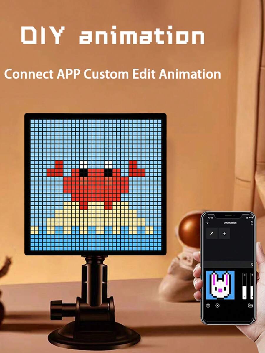 Affichage à pixels LED contrôlé par application, affichage d'art pixel ...
