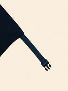 1pc Women's Solid Color Chiffon Face Veil, Black With Buckle, Suitable For Hijab, Burqa, Veil, Headscarf And Khimar Abaya Women Veil - Multicolor - View 5