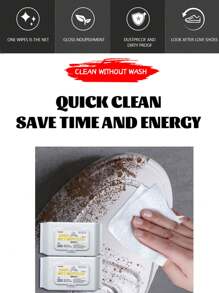 80 Khăn Lau Vệ Sinh Giày, Chất Tẩy Vết Bẩn Dùng Một Lần, Chất Tẩy Rửa Giày Di Động, Khăn Giấy Vệ Sinh Một Lớp Cho Giày Thể Thao, Chăm Sóc Đánh Bóng Giày Tại Nhà. Khăn Lau Vệ Sinh Cho Giày Trắng Nhỏ - 1 gói - Xem 2