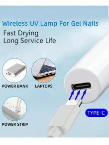 LULAA UV LED Lamp For Drying Gel Nail Polish, Mini USB Nail Lamp, Portable Nail Dryer For Salon, Best Gift For Girls