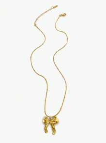 Monlansher 1pc Women Stainless Steel Beaded Necklace With Seashell, Starfish & Conch Pendants, Casual Ocean-Inspired Style, Fashion Layered Lightweight Luxury Everyday Wear