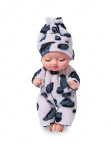 幼儿睡眠娃娃玩具，迷你重生婴儿逼真仿真睡眠娃娃，男孩和女孩 - 彩色 - 查看 15