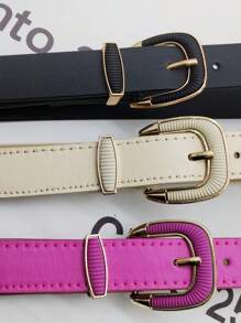 Women Belts - 玫紅色 - 查看 3