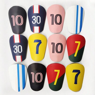 1 Paar Fußball Mini Schienbeinschoner, hochwertige verstärkte Konstruktion, ultra leichte Mini Schienbeinschoner, Fußball kleine Schienbeinschoner, Wadenschoner