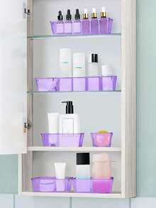 WOWBOX 30 PCS Clear Plastic Drawer Organizer Set, 5 Sizes Desk Drawer Divider Organizers And Storage Bins For Makeup, Jewelry, Gadgets For Kitchen, Bedroom, Bathroom, Office - Multicolor - View 9