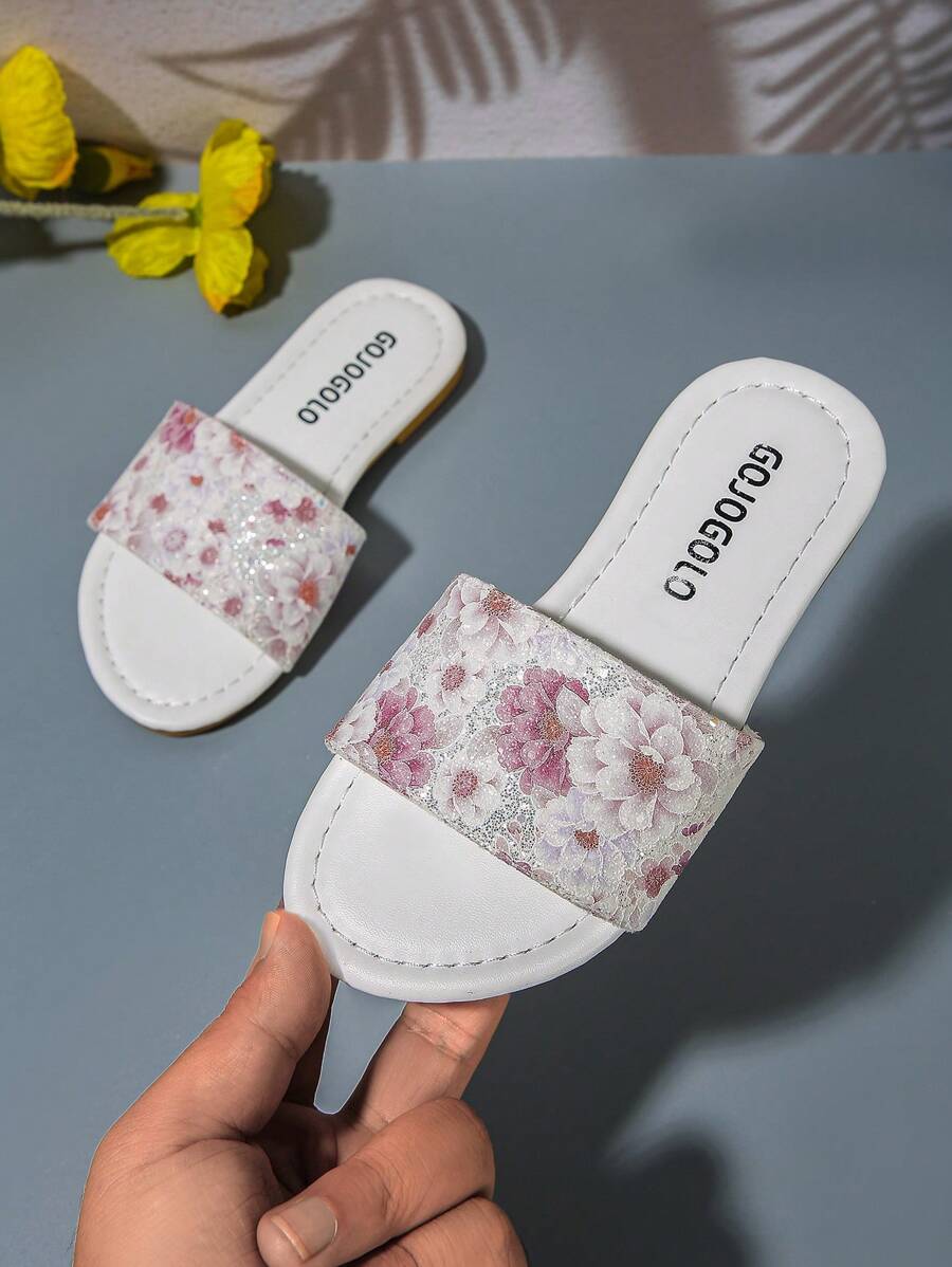 Strandschuhe Rosa Mädchen Sommer Pantoletten geeignet für Zuhause, Reisen und Fotografien, Kinder Outdoor weichbesohlt modische Sandalen kleine Mädchen