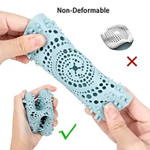 1pc Bathroom Drain Filter, Toilet Odor-Resistant Floor Drain Cover, Shower Hair Catcher - White - View 3