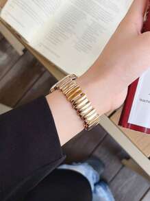 1pc Asymmetrical Metal Watchband Compatible With Apple Watch Band 42mm 38mm 40mm 41mm 44mm 45mm 46mm 49mm Fashion Smart Watch Replacement Watch Strap For Series Ultra2 Ultra SE2 SE 11 10 9 8 7 6 5 4 3 2 1 For Men Women