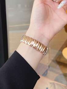 1pc Asymmetrical Metal Watchband Compatible With Apple Watch Band 42mm 38mm 40mm 41mm 44mm 45mm 46mm 49mm Fashion Smart Watch Replacement Watch Strap For Series Ultra2 Ultra SE2 SE 11 10 9 8 7 6 5 4 3 2 1 For Men Women