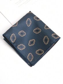 1pc Polyester Striped Pocket Square/Handkerchief, Seasonal