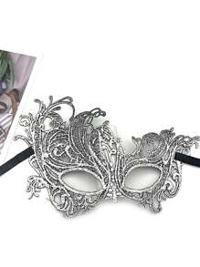 1 pezzo Maschera per il viso con metà viso in pizzo e motivo fenice, mascherata per adulti per feste, costumi di Ognissanti, lingerie sexy, maschera per gli occhi per San Valentino