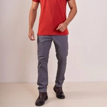 Urban Zone Jeans Men's Tailored Trousers, Slim Fit Twill Denim With Elastane - Grey - View 2