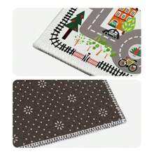 1x City Traffic Room Decor Game Rug Non-Slip Carpet - White - View 5