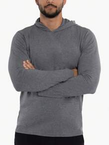 Men's Long Sleeve Hooded T-Shirt