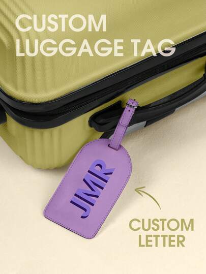 1pc Custom Luggage Tag, Personalized Luggage Tag, Custom Name Tag For Suitcase Backpack, Custom Travel Tag, Personalized Engraved Address Tag, Engraved Luggage Tag Travel Bag Tags, Travel Gifts Leisure, Business Casual Custom, Unique, Customized Treasure Finds, Winter Fashion, Christmas/Holiday Gift, Bag Accessories/Bag Charm, Keychain/Keyring/Keyring Ornament