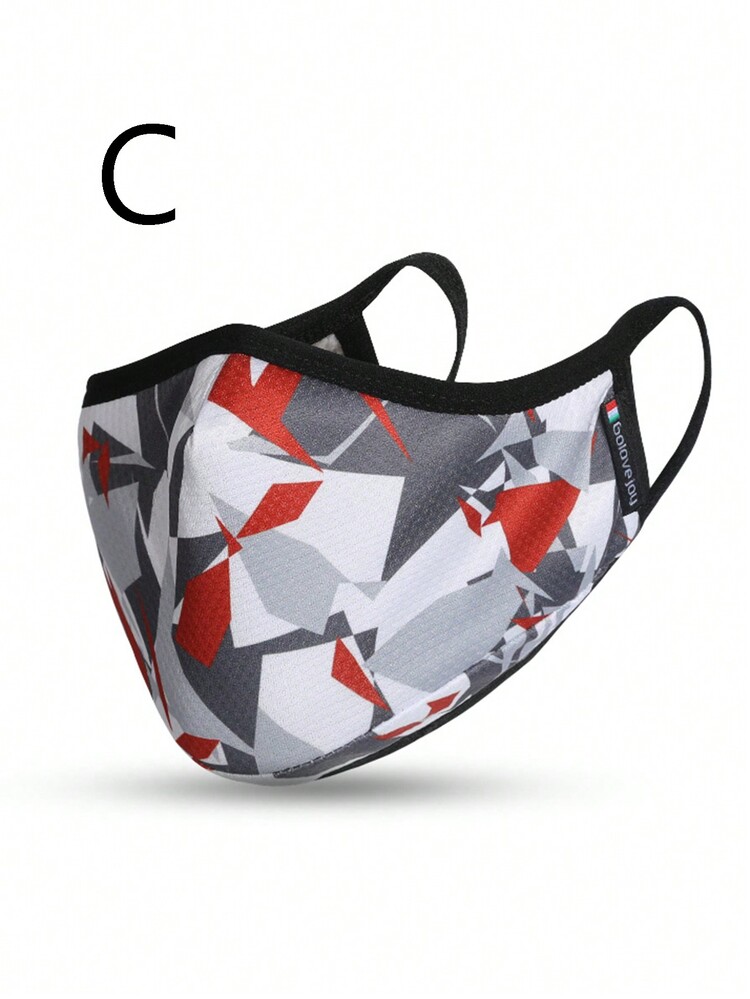 1 件男女通用拼色保暖口罩，防风户外面罩，舒适亲肤，适合秋冬季 - 彩色 - 查看 7