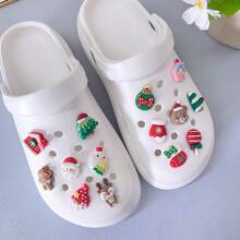 2/14 件可爱鹿角卡通饰品，节日派对鞋饰 - 彩色 - 查看 5