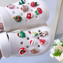 2/14 件可爱鹿角卡通饰品，节日派对鞋饰 - 彩色 - 查看 6